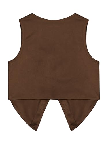 Moily Girls Suede Fringe Vest Sleeveless Boho Tassels Jacket Western Cowgirls Cardigan Top4