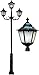 DABMAR LIGHTING INC GM8126-VG-MT Fixture,8126,VG,MT,Lantern,3 Light
