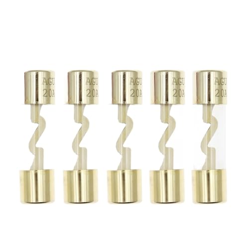 Fusibles en verre AGU 20A pour voiture et audio | Lot de 5 pièces