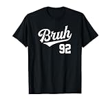 Bruh Baseball Style Number 92 Sports Bro Slang Meme Brother T-Shirt