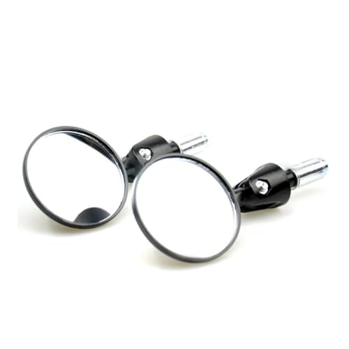 Rétroviseurs moto ronds 7/8 pouces extrémité guidon pliable lot de 2