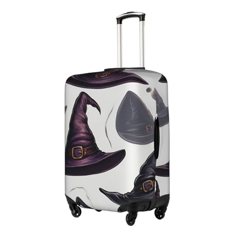 Witch Hat Print Protective Suitcase Cover Washable Travel Luggage Protector with Concealed Zipper2