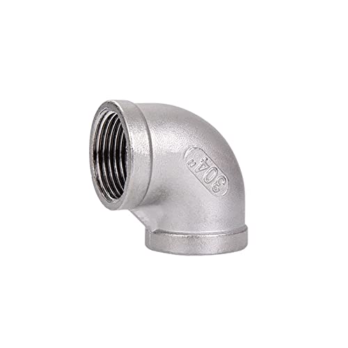 Codo de acero inoxidable 304 NPT de 1 pulgada y 90 grados para tuberías 2