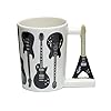 Puckator Headstock Guitar Rock Guitar Ceramic Shaped Handle Tea Coffee Mug Funny Home Accessories Cute Gifts for Girlfriend Large Mugs for Men Women Hot Drinks Cups Presents Secret Santa Gift #1