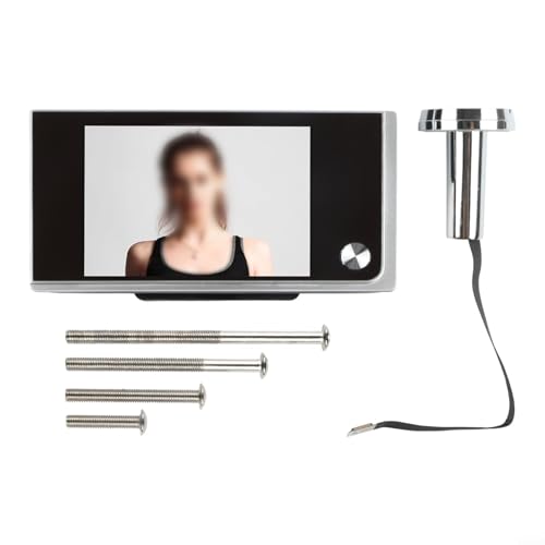 FACULX Spioncino digitale con schermo LCD da 3,5 pollici, telecamera di sicurezza HD 720p, sistema di monitoraggio grandangolare a 120 gradi, per la protezione domestica