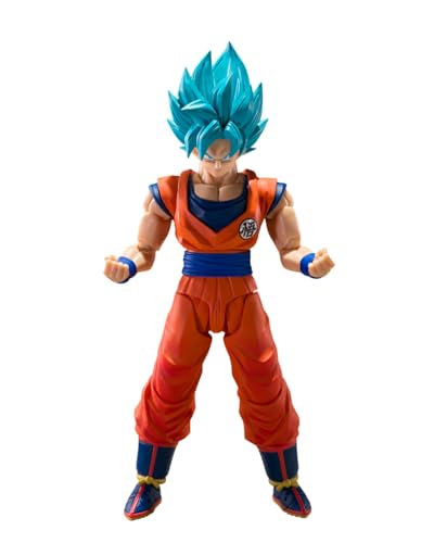 TAMASHII NATIONS - Dragon Ball Super - Super Saiyan God Super Saiyan Son Goku (Blue Power Transcending Limits) S.H.Figuarts Action Figure