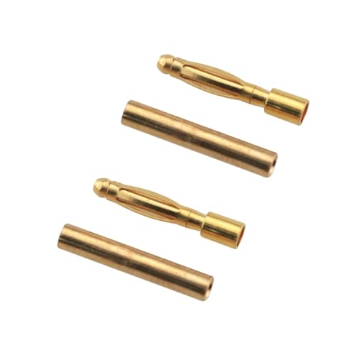 15 pares conectores banana macho y hembra 2mm chapado oro miniatura 3