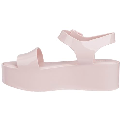 Melissa Mar Women's Sandals - Trendy & Comfortable Platform Sandals for Women, Wedge Sandals, Dressy Summer Sandals, Women's Jelly Shoes with Adjustable Ankle Strap, Jellies, Light Pink, 7