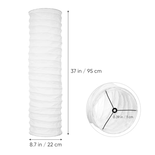 TOYANDONA Lamp Shade: Standing Paper Floor Lamp Shades Rice Paper Lampshade Replacement Foldable, 37 X 8. 7 in Floor Light Cover Making Light Soft Ambient for Home, Bedroom Lighting Accessory by TOYANDONA - Used condition - Image 5