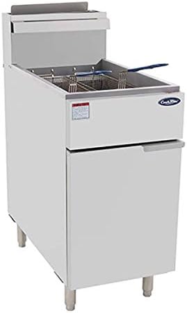 Atosa USA ATFS-50-NG 15" Floor Model Natural Gas Fryer, 50 lbs