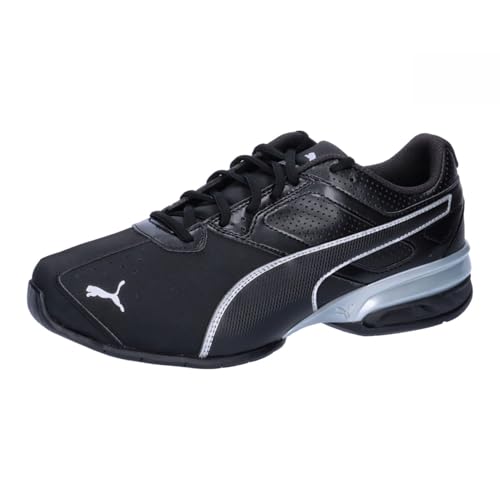 PUMA Herren Tazon 6 FM Low-Top Trainer, Puma Black-Puma Silver, 42 EU