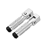 YQZGRD Fußrasten Motorrad Fußraste Vorne Hinten Fußstütze Pedal Motorrad Zubehör 90 Grad Feste Klapp-Fußrasten 40GF