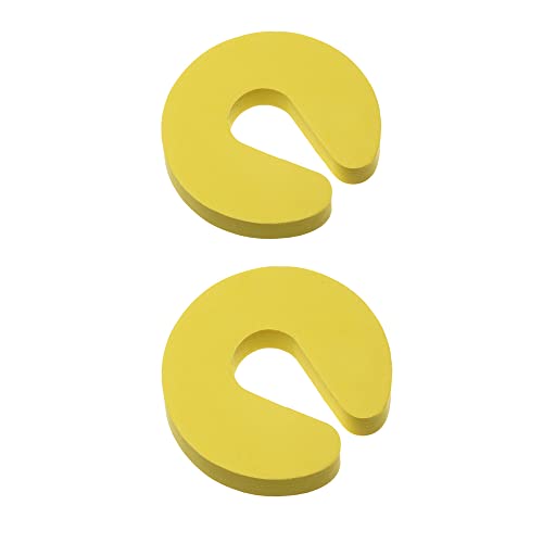 Protecteur pinçage doigts 2 unités, mousse, arrête-porte jaune