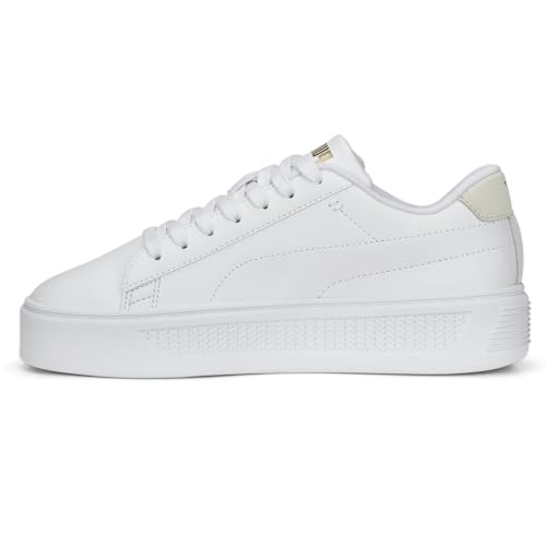 PUMA Womens Smash V3 Laser Cut Platform Sneakers Shoes Casual - White3