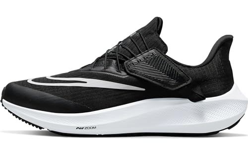 NIKE DJ7383-001 Air Zoom Pegasus 39 FlyEase Sneaker Female Black/White-DK Smoke Grey UK 5.5