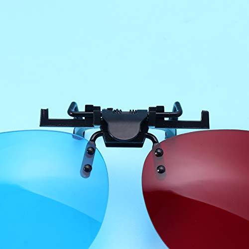 Artibetter Red Blue 3D Clip On Glasses For 3D Tv Cinema Films Dvd Viewing Home Movies (Without Glass Frame) #TOP3