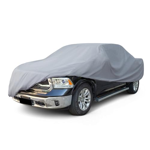 Image of Season Guard Truck 250 inch Car Cover, Dustproof Lightweight Indoor & Outdoor | Breathable polypropylene layer, fits Truck up to 250 inch, includes storage bag & antenna patch, elastic hem for secure fit