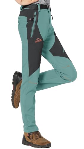 Rdruko Women's Winter Hiking Snow Ski Pants Waterproof Fleece Thermal