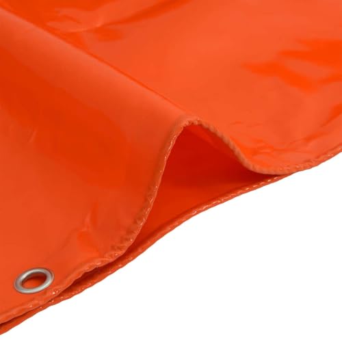 Bâche PVC 650g/m² orange 2,5x3,5m étanche pour protection extérieur