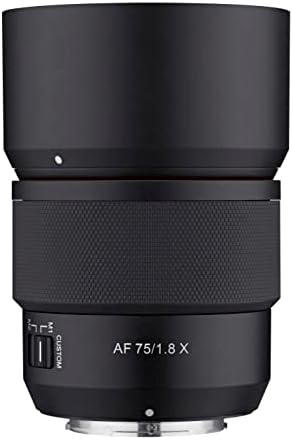 Rokinon 75mm F1.8 AF APS-C Compact Telephoto Lens for Fuji X (IO75AF-FX)