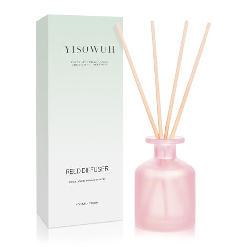 YISOWUH Reed Diffusore - Ebony Rose 3.38oz (100ml) 1 Pack Olio Essenziale Reed Set Diffusore con 8 bastoni, profumo di lunga durata per la casa, bagno, camera da letto, arredamento YISOWUH Reed Diffusore - Ebony Rose 3.38oz (100ml) 1 Pack Olio Essenziale Reed Set Diffusore con 8 bastoni, profumo di lunga durata per la casa, bagno, camera da letto, arredamento