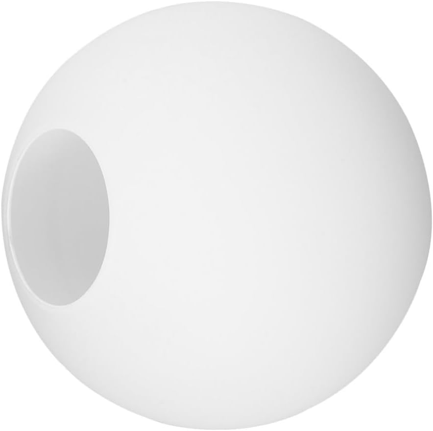UKCOCO Frosted Glass Globe Lamp Shade Replacement 4.72In Round Pendant Light Cover for Ceiling Fan Wall Sconce Home Office Lighting Fixture