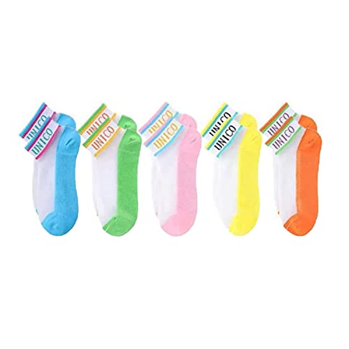 Fashion Cool Crystal Silk Socks -Letters UNICO Ultrathin Breathable Transparent Mesh Lace See Through Anklets Clear Socks Crystal Tulle Summer Socks for Women Girls Cover