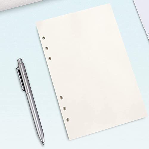 PALUDO 3 Packungen A6 Nachfüllpapier, 135 Blätter Blanko, 6 Löcher Nachfülleinlagen Loose Notizpapier für Filofax Bullet Ringbücher Notizen Skizze