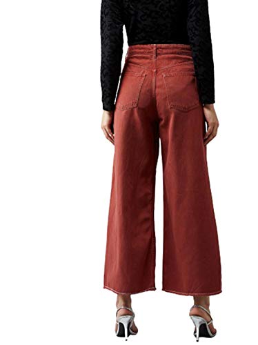 Image of KOTTY Womens High Rise Cotton & Lycra Flared Jeans