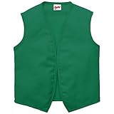 DayStar Apparel Unisex Uniform Vest - No Pockets - Style 740NP (Small, Kelly Green)