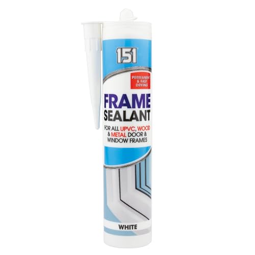 151 Frame Sealant - For all UPVC Wood & Metal Door & Window Frames - Suitable for Internal Use Only (White)