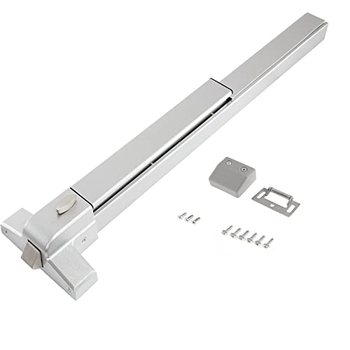 IRONWALLS Door Push Bar Panic Exit Device, 70cm/27.5” Long Stainless Steel Emergency Panic Bars for Exit Doors, Commercial Panic Hardware for 28”-41” Wood Metal Door, Suitable for Airport, Apartment
