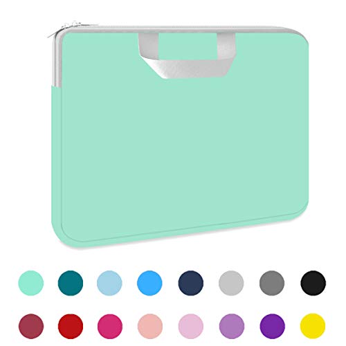 HESTECH Chromebook Case, 11.6-12.3 inch Neoprene Laptop Sleeve Case Bag Handle Compatible with Acer Chromebook r11/HP Stream/Samsung/ASUS C202 L210/Microsoft Surface Pro 7/3/4/5/6,Mint Green