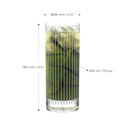 Stölzle Lausitz NYB SOHO Szklanki Longdrink Zestaw 6 sztuk, 405 ml – Eleganckie Szklanki do Koktajli, Wody & Soków – Wysokiej Jakości Szkło Kryształowe – Nadają się do Zmywarki