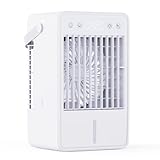 Condizionatore Portatile, 3 in 1 Raffrescatore Evaporativo, 5 Velocità e 2 Nebbie Fredde, Unità di Climatizzazione Portatile Remota per Casa e Ufficio, Capacità 1500 ml