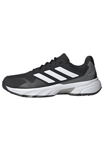 Adidas Mens CourtJam Control 3 Black/White/Grey 11.5