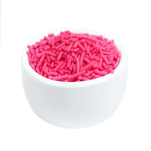 Image of O'Creme Pink Sprinkles for Cake Decorating, 5 Pounds
