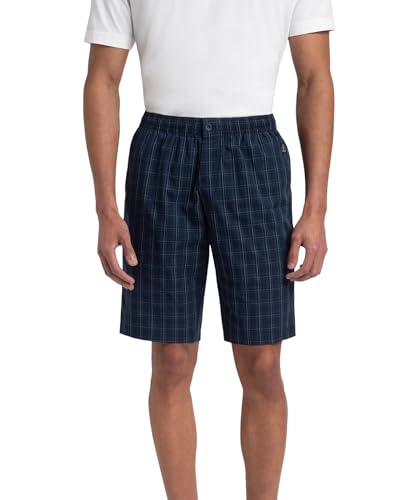 Image of Jockey 9005 Men's Super Combed Mercerized Cotton Woven Fabric Regular Fit Printed Bermuda with Side Pockets