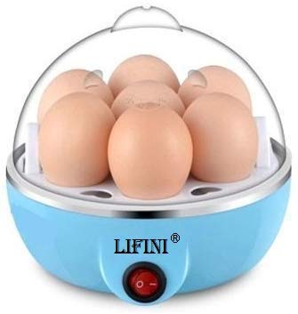 Lifini Egg Boiler Electric Automatic Off 7 Egg Poacher for Steaming, Cooking, Boiling - (Multicolor)