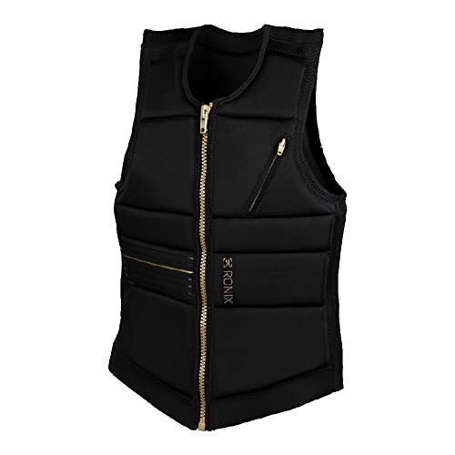 Ronix Rise Women's CE Approved Impact Vest, Black/Gold, Medium