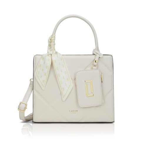 Image of Lavie Luxe Women's Quare26 Extra Large Laptop Satchel Bag | Upto 14 Inch | Satchel Handbag for Work | Ladies Purse | Stylish Shoulder Bag | Gift for Women