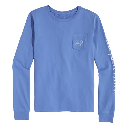 vineyard vines girls Girls' Vintage Whale Long-sleeve Pocket Tee2
