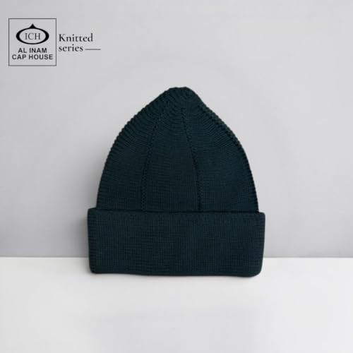 Image of ICH Premium Knitted Cap Model No. (N-02) | Stretchable Free Size Kufi Cap | Soft, Comfortable & Breathable Headwear, Prayer, Travel & Casual Use