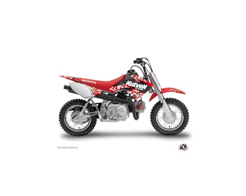 Kit deco moto cross Predator pour relooker une Honda 50 CRF rouge