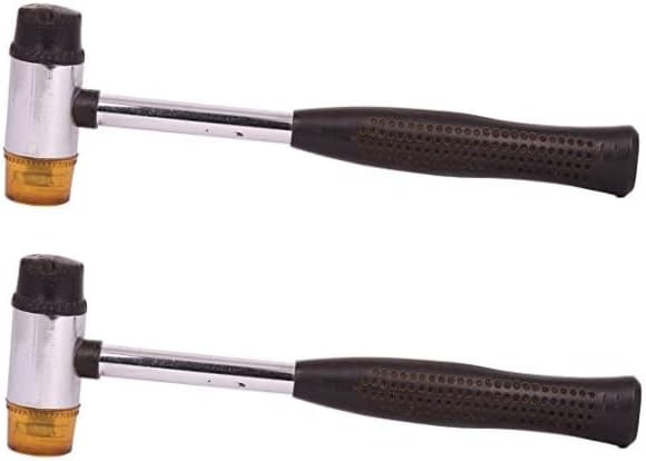 IRP 2018 New Multi tool Rubber Hammer Head Power Reduced For Jewelry (Black, Aluminum,) (Pack of 2)