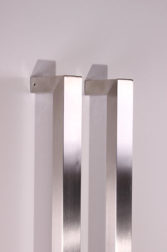 Pull Push 70 inches Handles for Entrance Entry Front Door, Interior and Exterior, Satin Finish, Storefront Door, Commercial Entry Gate and Office Door, Modern and Decent Design Rectangle Style.