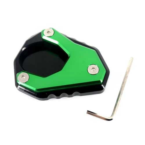 Patin béquille moto KLE500 2026 usiné de haute précision vert