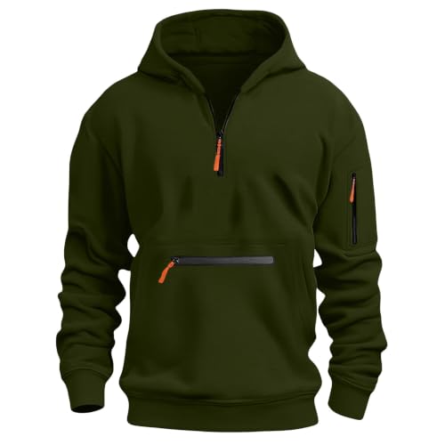 Hoodies for Boys Fall Fashion Half Zip Pullover Warm Kids Hooded Sweatshirt - image 5