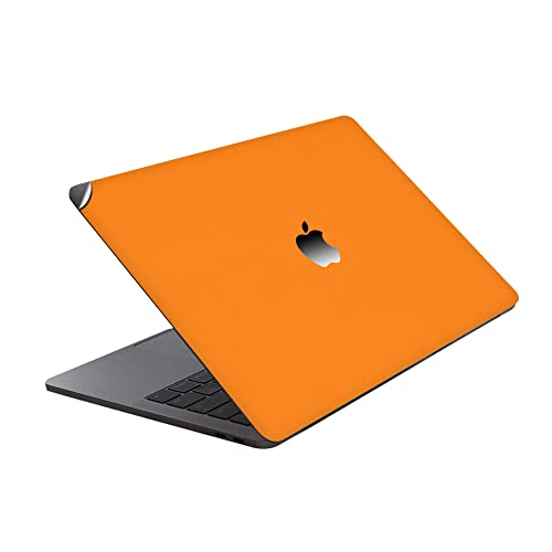 Image of GADGETS WRAP Premium Vinyl Laptop Decal Top Only Compatible with Apple MacBook 15 inch Pro Non Retina - Orange Matte