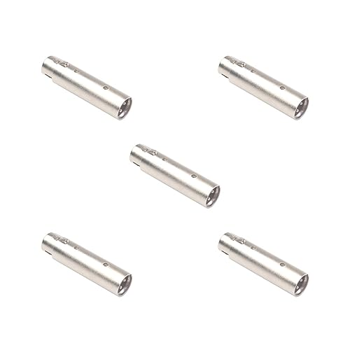 Adaptateur audio 3 broches mâle XLR femelle 5 broches en zinc pour liaison console mixage micro